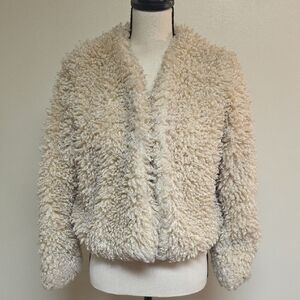 Le Lis Cream Teddy Jacket #174